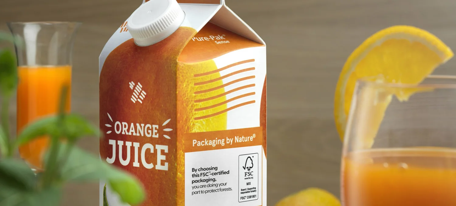Orange carton
